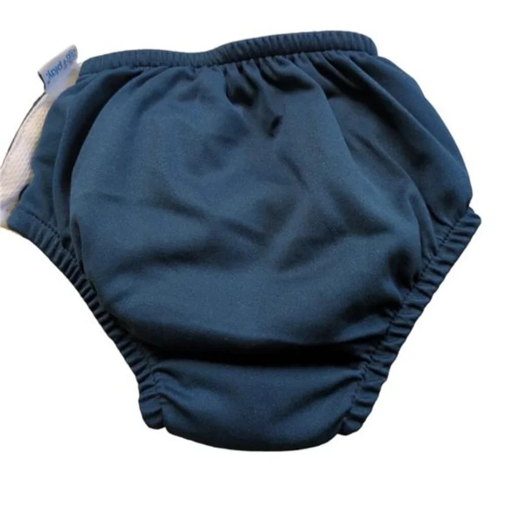 i Play. Baby Resuable Snap Swim Diaper Navy 6 months 10-18 lbs